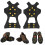 2 pezzi ramponi da 10 denti M (36-41) nero antiscivolo 16