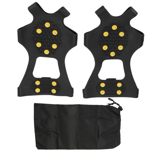 2 pezzi ramponi da 10 denti M (36-41) nero antiscivolo 1