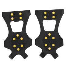 2 piezas de crampones de 10 dientes talla M (36-41) negro goma y acero