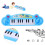 Orgue électronique bleu à 12 touches 34 cm x 10,5 cm 2xAA 15