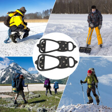 1 par de crampones para hielo 8T goma/acero Color: Fotos