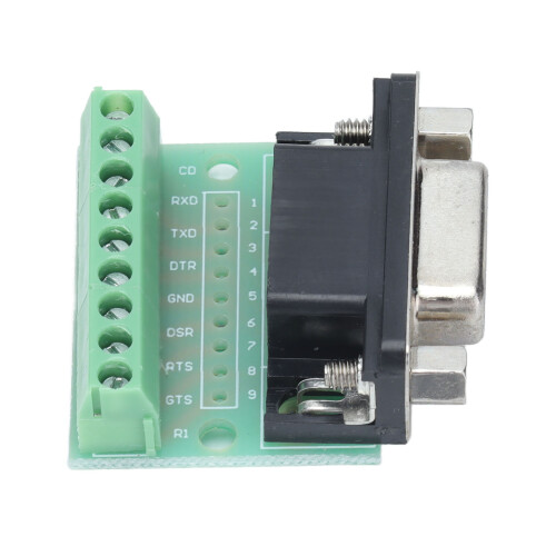 Placa de breakout DB9 hembra, 9 posiciones, 3325mm, negra 1