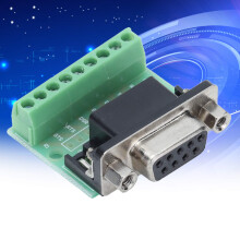 Scheda di breakout DB9 ad alte prestazioni con terminale a vite femmina per RS232 RS485