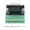 Placa de breakout DB9 hembra, 9 posiciones, 3325mm, negra 12