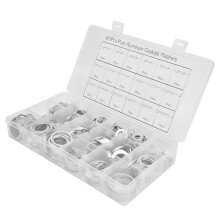 Jeu de 450 rondelles en aluminium, 6x10-24x29mm, assorties