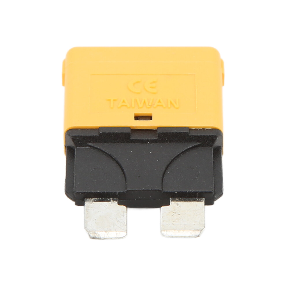 Manual Reset Blade Fuse 20A Circuit Breakers 28Vdc For Vehicles Low Voltage Yachts Ships Yellow 7611321987395