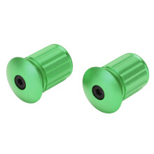 Tapón de extremo para manillar de aluminio para bicicleta 18-20 mm Verde 33 g