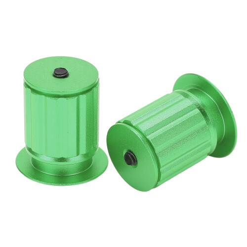 Capuchon d'extrémité de guidon verrouillable 18-20 mm en aluminium vert 2