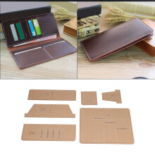6Pcs Long Wallet Acrylic Template Accurate Cutting Distance Transparent Clear Layout DIY Acrylic Template for Home Gifts