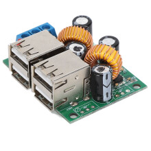A5268 Carte PCB de convertisseur abaisseur USB à 4 ports 5V 5A