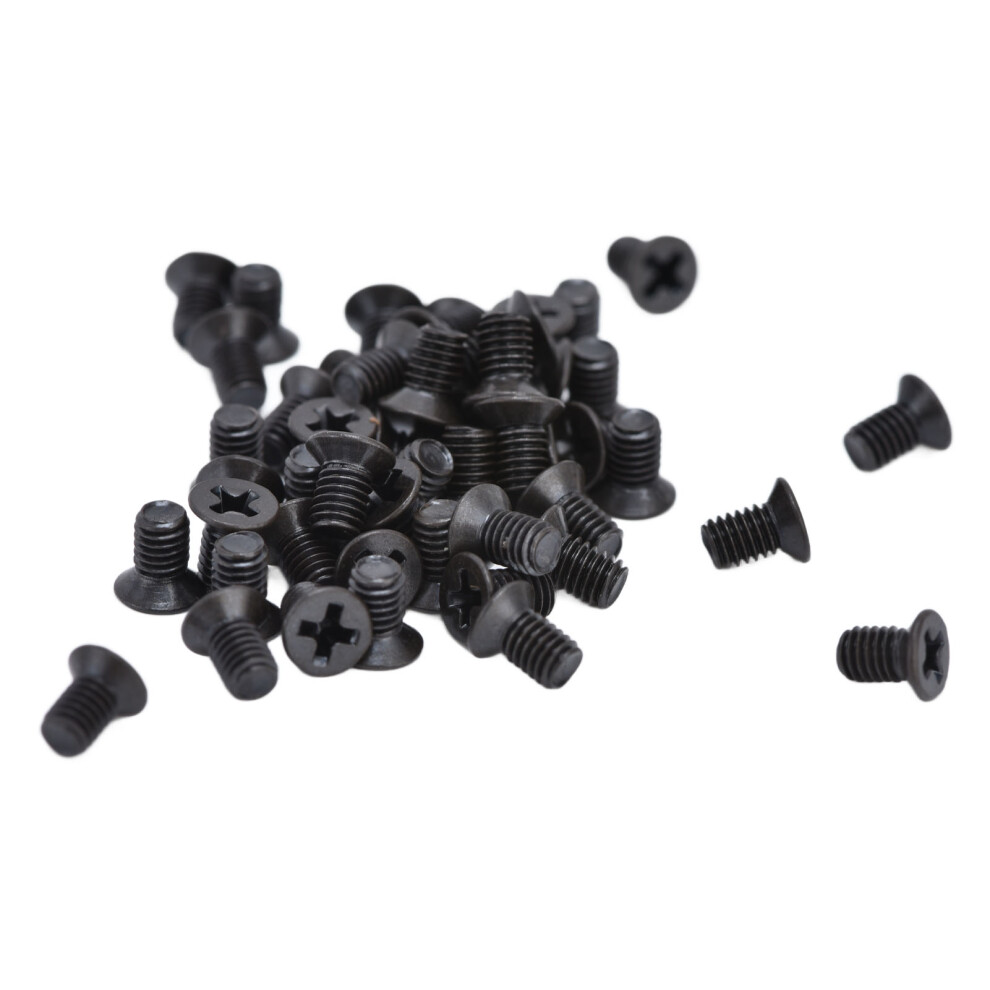 50Pcs Countersunk Cross Screws Din 965 Black Galvanized Machine Screw Assortment Kitm3x5 6901321991197
