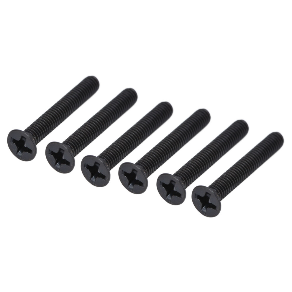 50Pcs Countersunk Cross Screws Din 965 Black Galvanized Machine Screw Assortment Kitm3x16 7891321991176