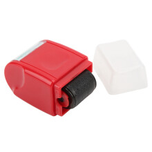 Timbro Confidenziale Finestra Rimovibile 17 mm Rosso ABS