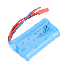 7.4V 700mAh LiPo 50x28x15 mm JST SCX24 1:24 Come da foto