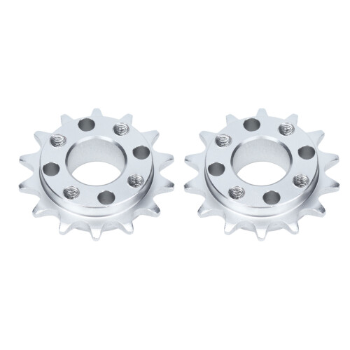 2 pignons en aluminium, 14 dents, pas de 8 mm 1