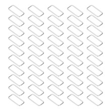 50 Stück Eisenrechteck- Metalle Ringe für DIY Gürtel, Taschen & Kleidung 3,8x38x15mm