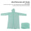 Imperméable portable vert taille unique 160 g unisexe capuche 7