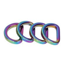 10 piezas de anillos en D; hebillas para bolsas pequeñas y compactas, coloridas.