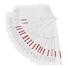 Carte de motif pour machine à tricoter, double face et perforée, douce et durable pour les loisirs créatifs.