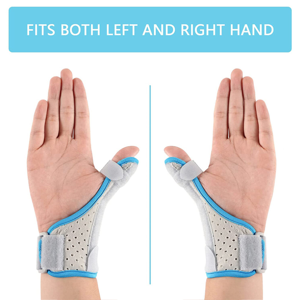 Thumb Splint Brace Reversible Thumb and Wrist Stabilizer Splint for Thumb Trigger Finger Arthritis Tendonitis Sprained and Carpal Tunnel Su