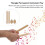Ensemble d'instruments de percussion triangle - fer et hêtre 12