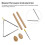 Ensemble d'instruments de percussion triangle - fer et hêtre 9