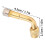 Extensor de válvula de neumático de latón de 90 grados 4,3 cm 16 g 11