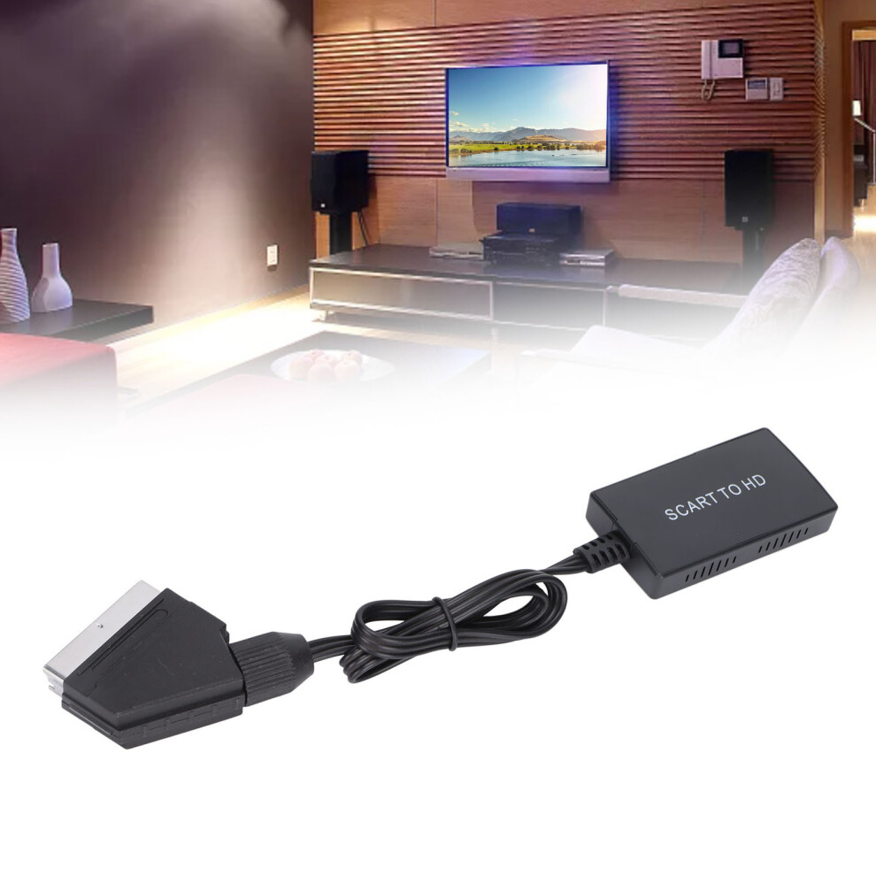 Scart To Hd Multimedia Interface Converter Video Audio Converter Adapter With Cord For Dvd Set Top Box 4911321998586