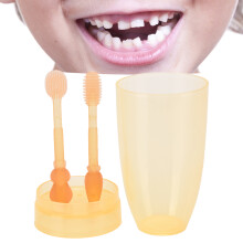 Brosse à dents en silicone doux pour tout-petit, nettoyeur des gencives et de la langue, 1 pièce
