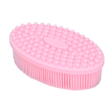 Spazzola da bagno in silicone per bambini, rosa - massaggio delicato