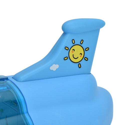 Grande modello di aereo di linea blu - 3x batterie AA 2