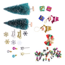 Maison de poupée Arbre de Noël DIY Bouleau Plastique Tissu
