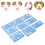 Kit di stencil per trucco del viso da 9 pezzi FA21-FA29, PET 14