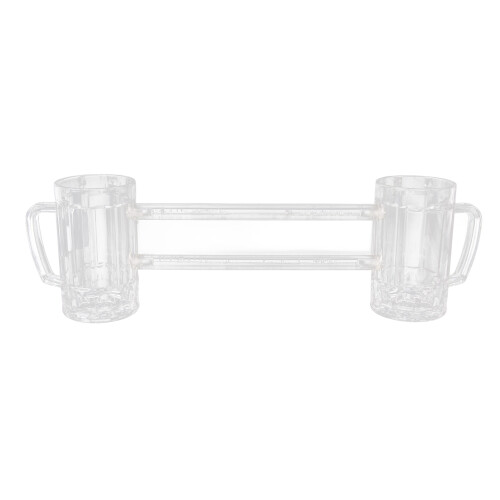 Boccale da birra doppio congiunto - trasparente, 430 ml, 8 cm 1