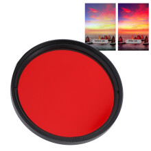 Filtre d'objectif 52 mm en verre optique rouge pur pour appareils Nikon Ă filetage