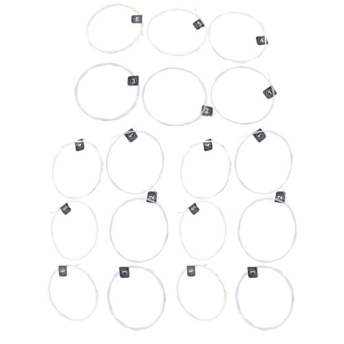 NX36 Corde classiche in nylon 3-set, placcate d'argento.