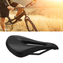 Sella per bici in fibra di carbonio imbottitura anteriore della sella per MTB e bici da strada 143mm nera