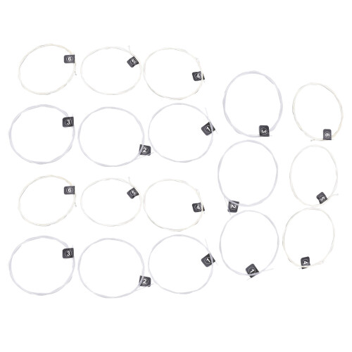 NX36 Corde classiche in nylon 3-set, placcate d'argento. 1