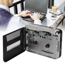 EC218 Lecteur cassette USB vers MP3 Argent/Noir