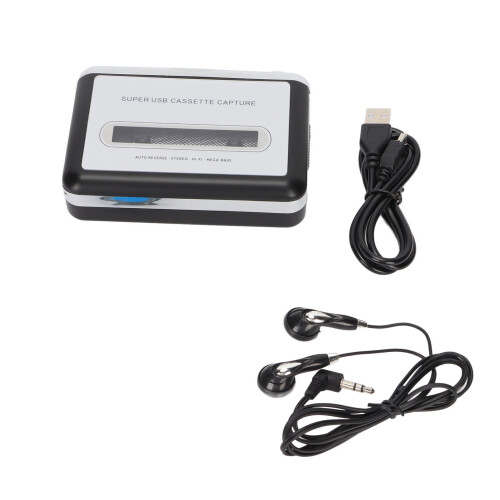 EC218 Lecteur cassette USB vers MP3 Argent/Noir 2