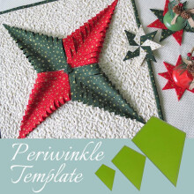 Periwinkle Quiltvorlagen 3er Pack für Patchwork und Nähhandwerke