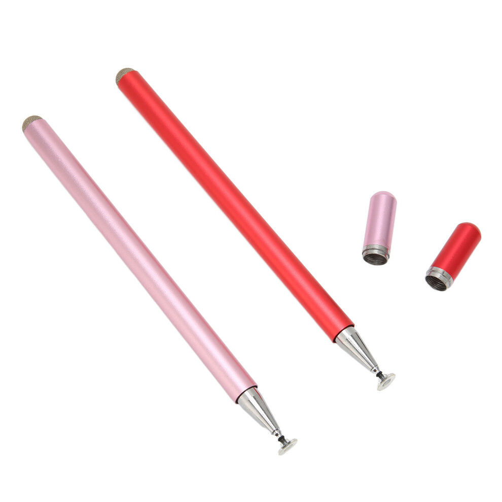2Pcs Stylus Pens High Sensitivity Accuracy Comfortable Grip Multiple Colors Stylus Touch Screen Pen For Tablet Phonered Pink 5041322002407