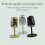 Microphone de décor vintage simulé 165x50mm noir 5