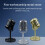 Microphone de décor vintage simulé 165x50mm noir 1