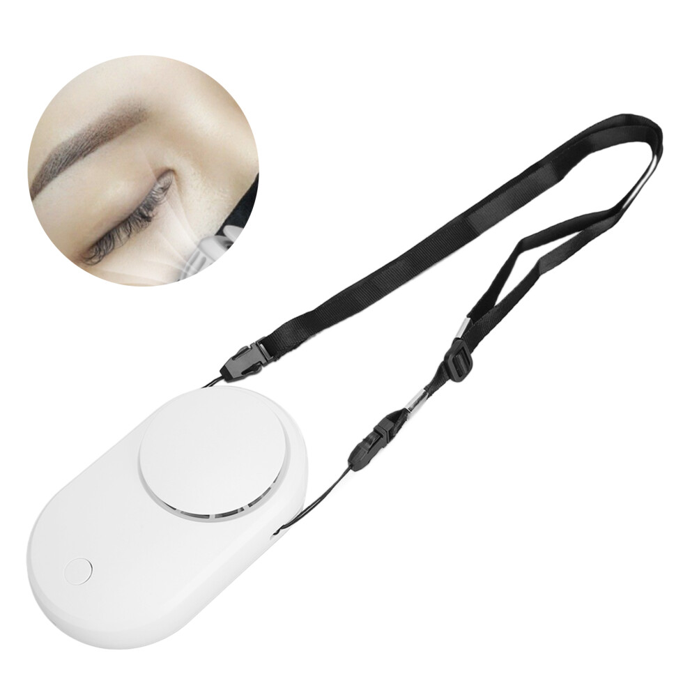 Eyelash Fan Handheld Lash Dryer Portable Mini Eyelash Air Conditioning Blower for Eyelash ExtensionWhite