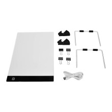 LED Copy Table Gentle Light Convenient Dimming LED Light Board Rhinestone Painting Copy Table for DIY Craft Calligraphy