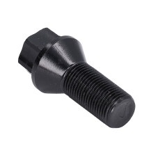 M14x1.25 boulon de roue noir 12 mm acier forgé à froid