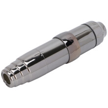 Pluma de tatuaje Pro, 6-9V, 30x117mm, gris, clip RCA
