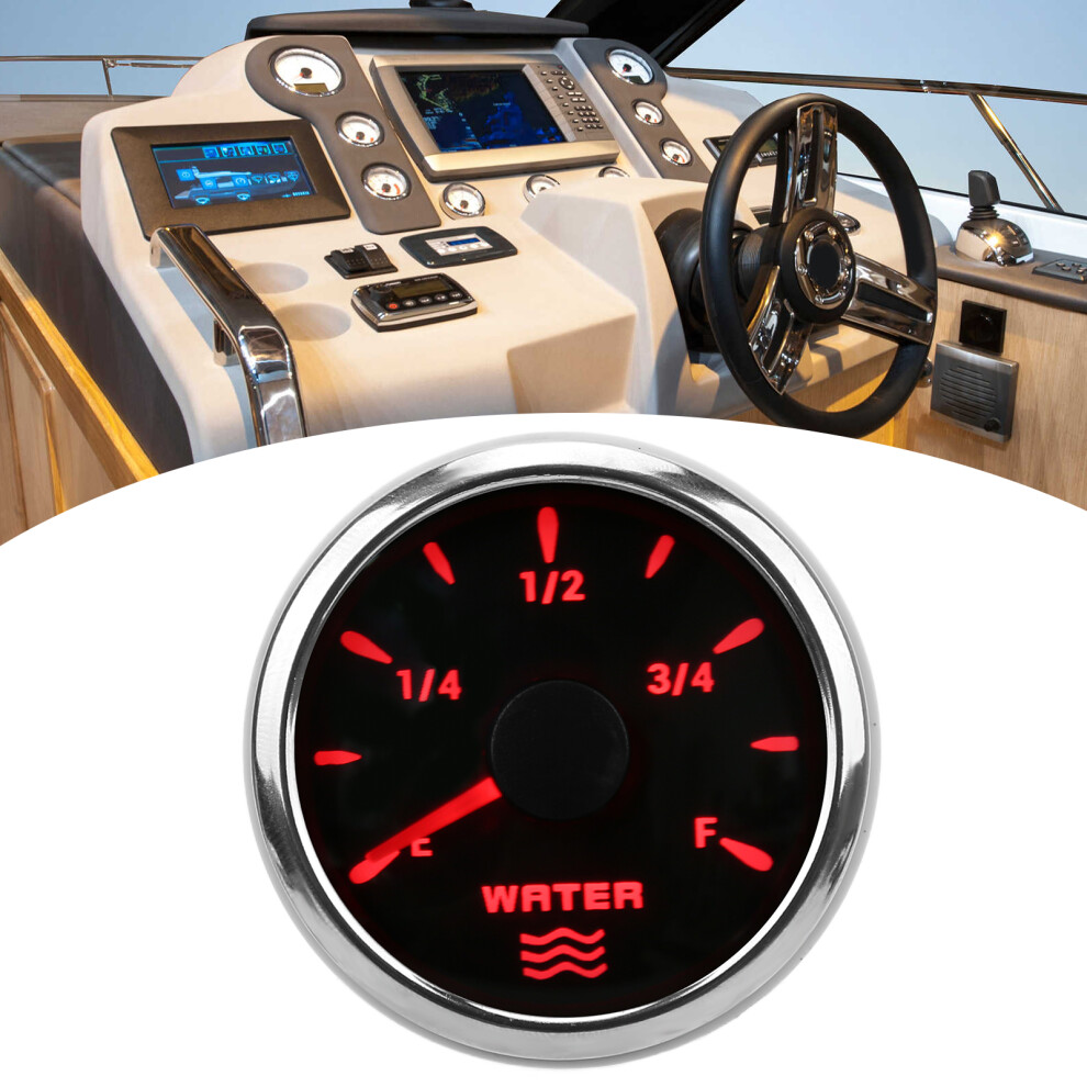 52Mm Water Level Gauge 0Â190Î© 7 Colors Backlight Pointer Ip67 Waterproof Liquid Tank Meter For Car Boats 9Â32Vblack 6911322005250