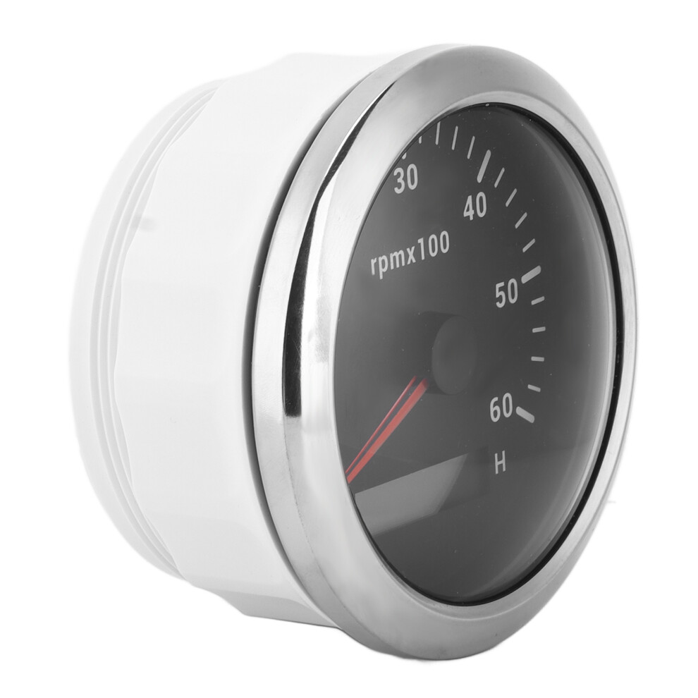 Tachometer 85Mm/3.35In 0Â6000Rpm Colourful Backlight Adjustable Universal For Engineering Machineryblack 7901322005229